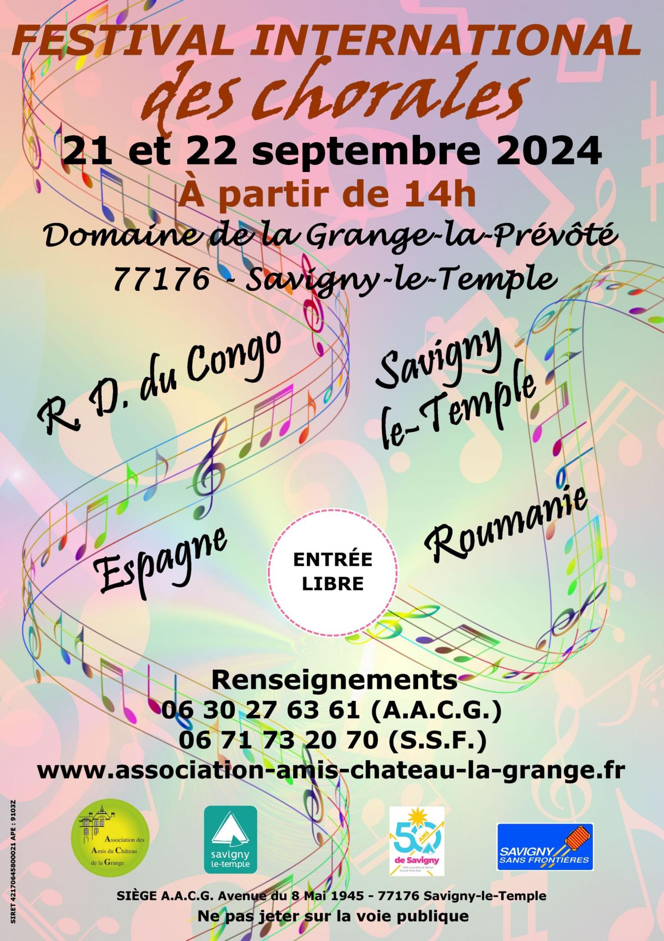 Affiche festival international des chorales
